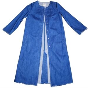 Zara long denim jacket size small